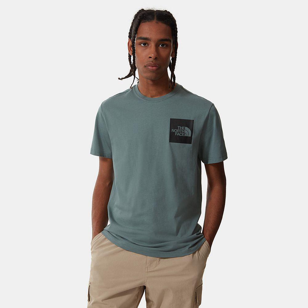 The North Face Fine Ανδρικα T Shirt - Πρασινο (HWYX42850)